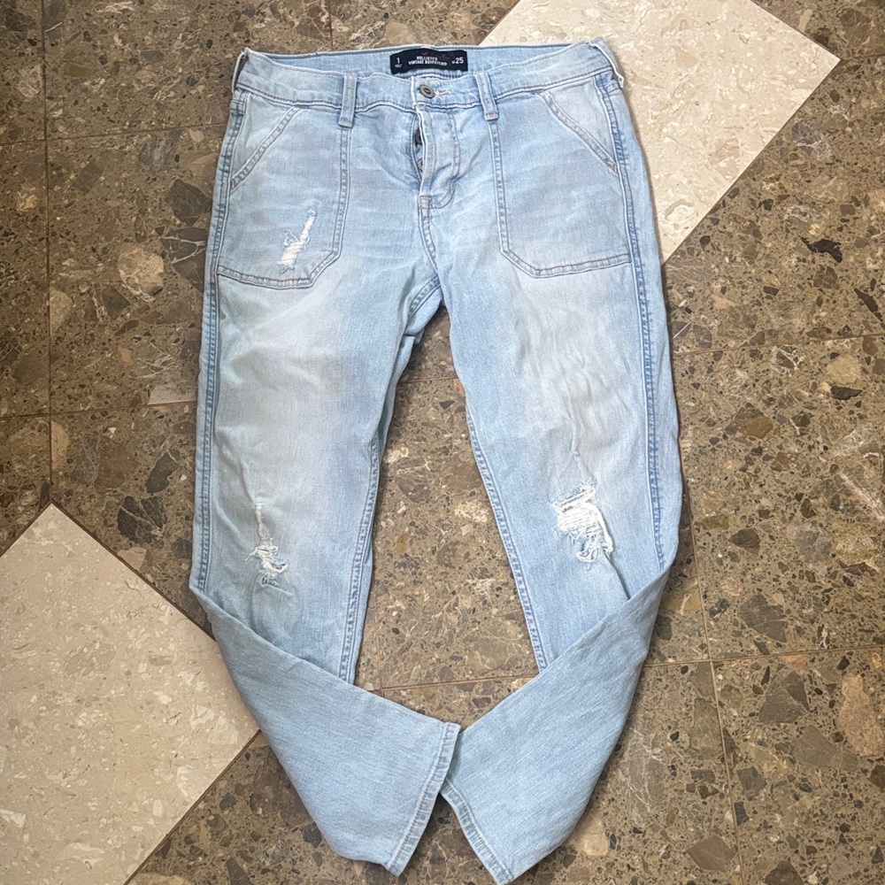 Hollister Light Blue Boyfriend Jeans